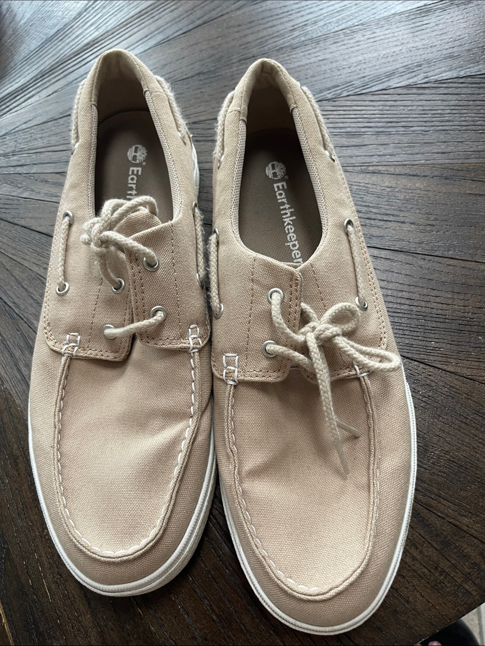 Timberland Men’s Canvas Boat Shoes - Beige